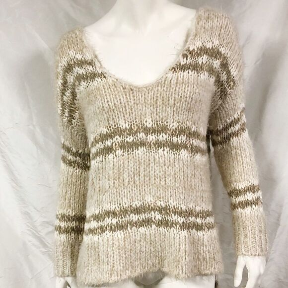 FREE PEOPLE Linus Fuzzy Eyelash Oversized Sweater - Picture 1 of 8
